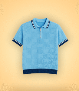 Westmere cotton zip polo t-shirt